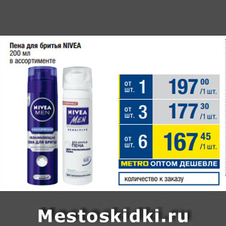 Акция - Пена для бритья NIVEA