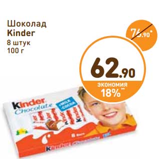 Акция - Шоколад Kinder