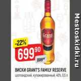 Магазин:Верный,Скидка:Виски Grant`s Family Reserve 40%