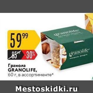 Акция - Гранола GRANOLIFE