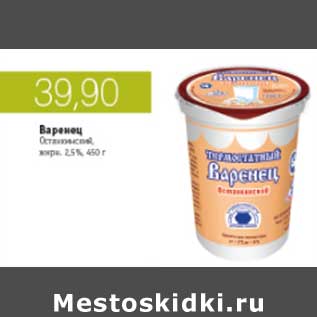 Акция - ВАРЕНЕЦ