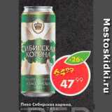Пятёрочка Акции - Пиво Сибирская корона