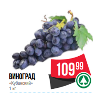 Акция - виноград «Кубанский» 1 кг