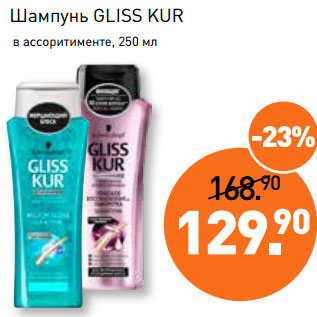 Акция - Шампунь GLISS KUR