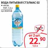 Магазин:Selgros,Скидка:ВОДА ПИТЬЕВАЯ СТЭЛМАС 02 ● негаз,
ПЭТ