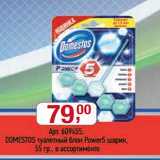 Акция - Туалетный блок Domestos