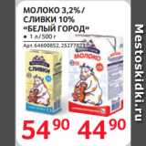 Магазин:Selgros,Скидка:МОЛОКО 3,2% /
СЛИВКИ 10%
«БЕЛЫЙ ГОРОД»