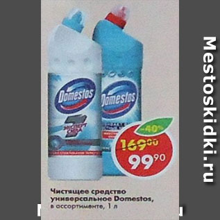 Акция - Чистящее средство Domestos