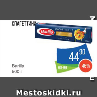 Акция - Спагетти Barilla