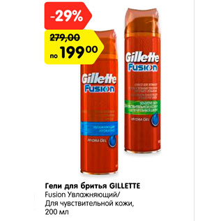 Акция - Гель для бритья Gillette