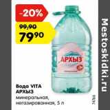 Магазин:Карусель,Скидка:Вода Vita Архыз минеральная негаз.