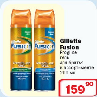 Акция - гель для бритья Gillette Fusion