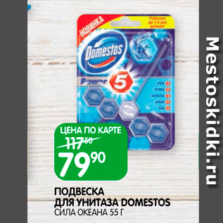 Акция - Подвеска для унитаза Domestos