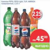 Магазин:Перекрёсток,Скидка:Напиток PEPSI, PEPSI Light, 7UP, MIRINDA