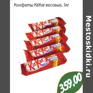 Акция - Конфеты Kitkat весовые
