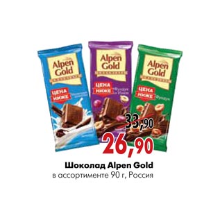 Акция - Шоколад Alpen Gold