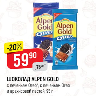 Акция - Шоколад Alpen GOLD