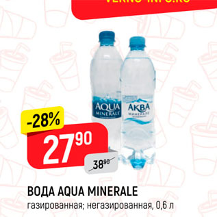 Акция - Вода Aqua Minerale