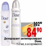 Магазин:Окей,Скидка:Дезодорант-антиперспирант Dove,