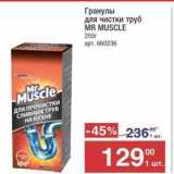 Метро Акции - Гранулы для чистки труб MR MUSCLE 