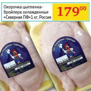 Акция - Окорочка цыпленка-бройлера охлажденные "Северная ПФ"