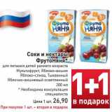 Магазин:Билла,Скидка:  Соки и нектары ФрутоНяня 