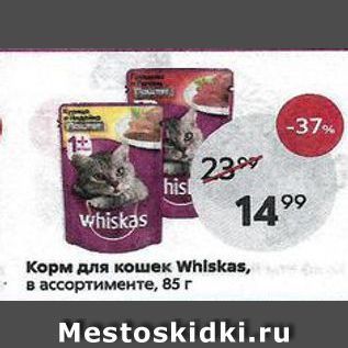 Акция - Корм для кошек Whlskas