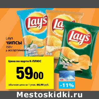 Акция - Чипсы Lays