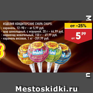 Акция - Карамель Chupa Chups