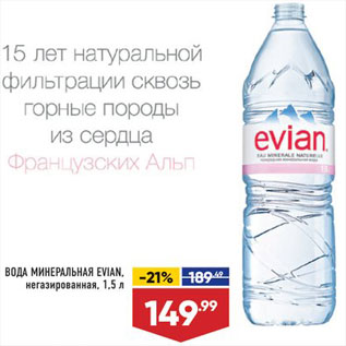 Акция - ВОДА Evian
