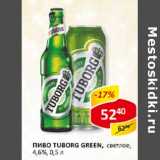 Пиво Tuborg Green, светлое, 4,6%