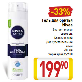 Акция - Гель для бритья Nivea