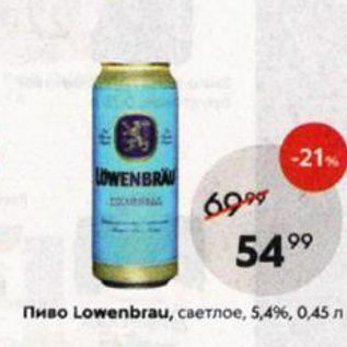 Акция - Пиво Lowenbrau