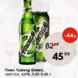 Магазин:Пятёрочка,Скидка:Пиво Tuborg Green
