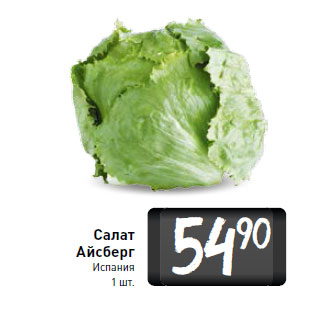 Акция - САЛАТ АЙСБЕРГ ИСПАНИЯ
