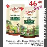 Полушка Акции - Майонез Mr. Ricco Organic 