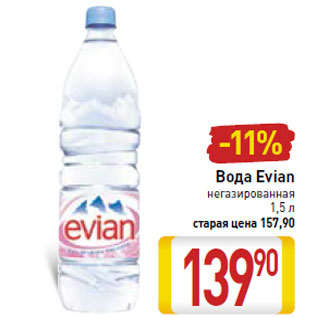 Акция - Вода Evian негазированная