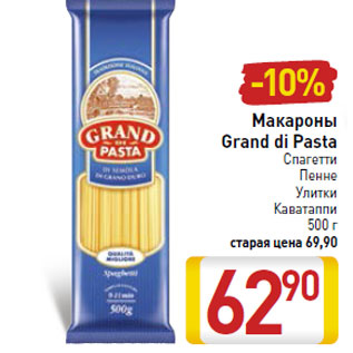 Акция - Макароны Grand di Pasta