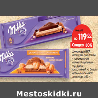 Акция - Шоколад MILKA