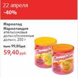 Магазин:Виктория,Скидка:Мармелад
Мармеландия
апельсиновые
дольки/лимонные
дольк