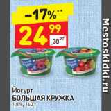 Дикси Акции - Йогурт
БОЛЬШАЯ КРУЖКА
1,8%