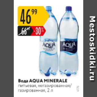 Акция - Вода Aqua Minerale