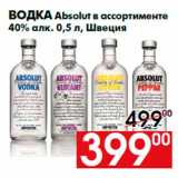 Магазин:Наш гипермаркет,Скидка:Водка Absolut в ассортименте
40% алк. 0,5 л, Швеция