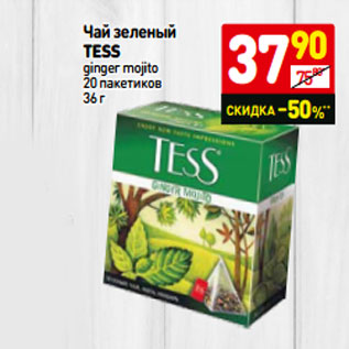 Акция - Чай зеленый Tess ginger mojito
