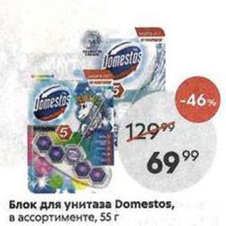 Акция - Блок для унитаза Domestos