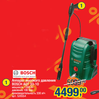 Акция - Аппарат высокого давления BOSCH AQT 33-10