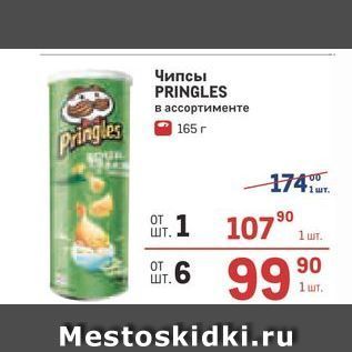 Акция - Чипсы PRINGLES