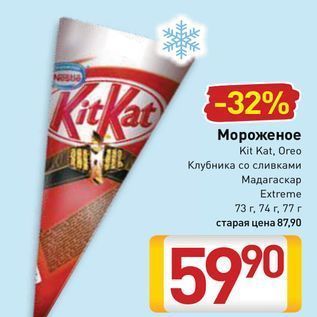 Акция - Мороженое Kit Kat