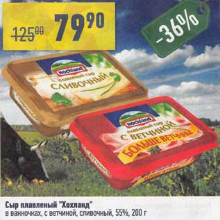 Акция - Сыр плавленый "Хохланд" 55%