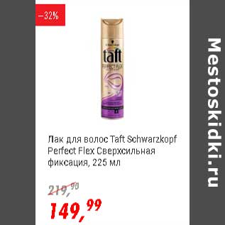 Акция - Лак для волос Taft Schwarzkopf